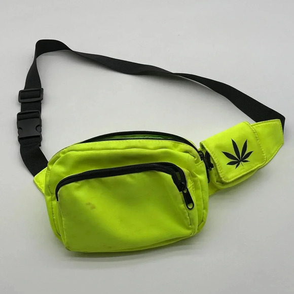ASOS Handbags - Neon Green Fanny pack Asos High Life Trees
